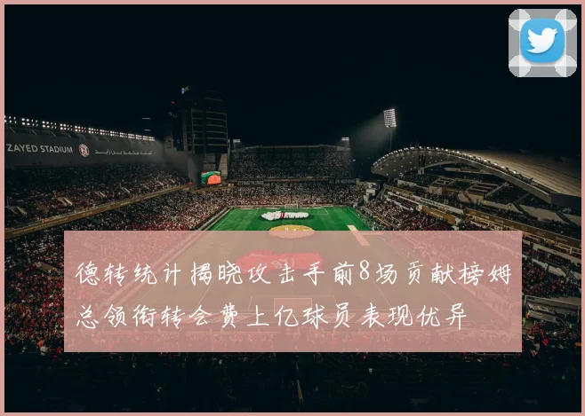 德转统计揭晓攻击手前8场贡献榜姆总领衔转会费上亿球员表现优异