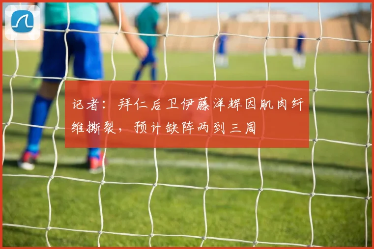 记者：拜仁后卫伊藤洋辉因肌肉纤维撕裂，预计缺阵两到三周